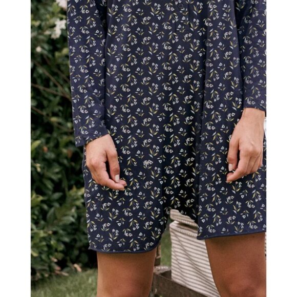 💕THE GREAT💕 The Henley Romper ~ Navy Apron Floral Size 1 Small NWT - Picture 4 of 16